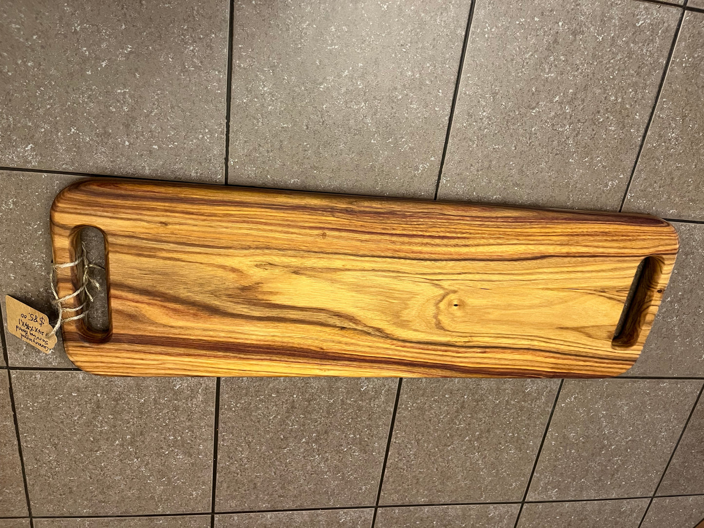 Canarywood 24" X 7-3/4" X 1" Serving Board
