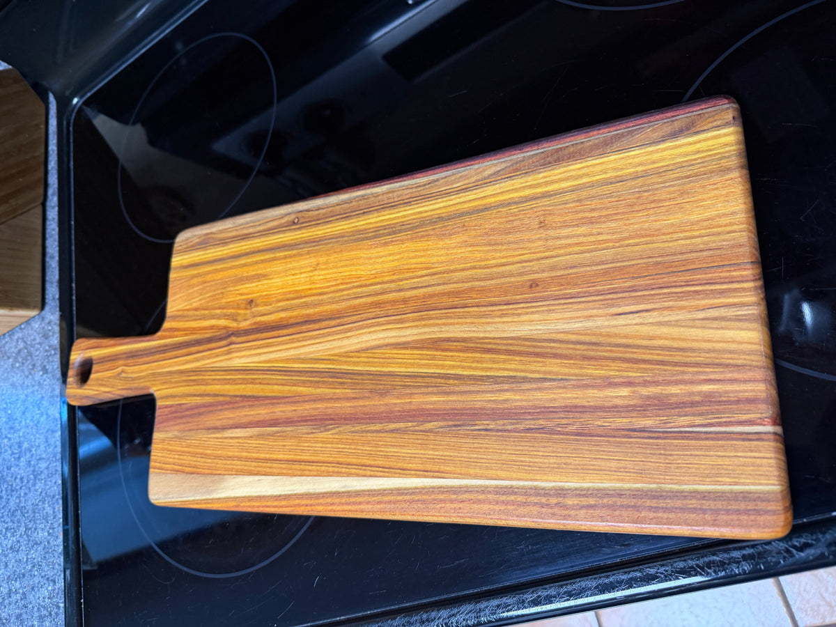 19-3/4"X8"X5/8" Canarywood Serving Board