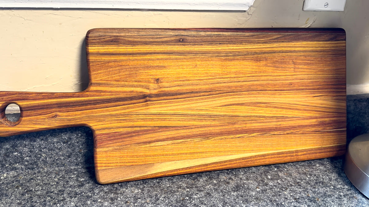 19-3/4"X8"X5/8" Canarywood Serving Board