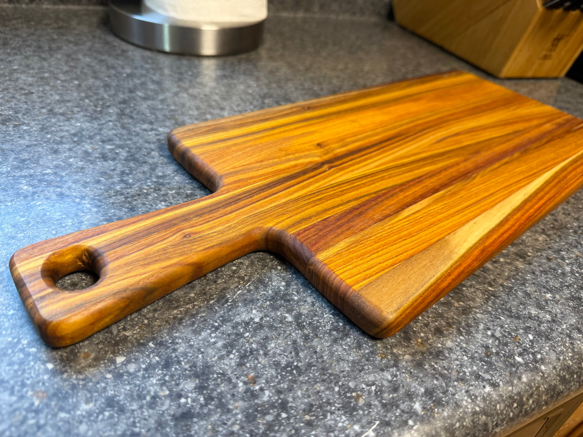 19-3/4"X8"X5/8" Canarywood Serving Board