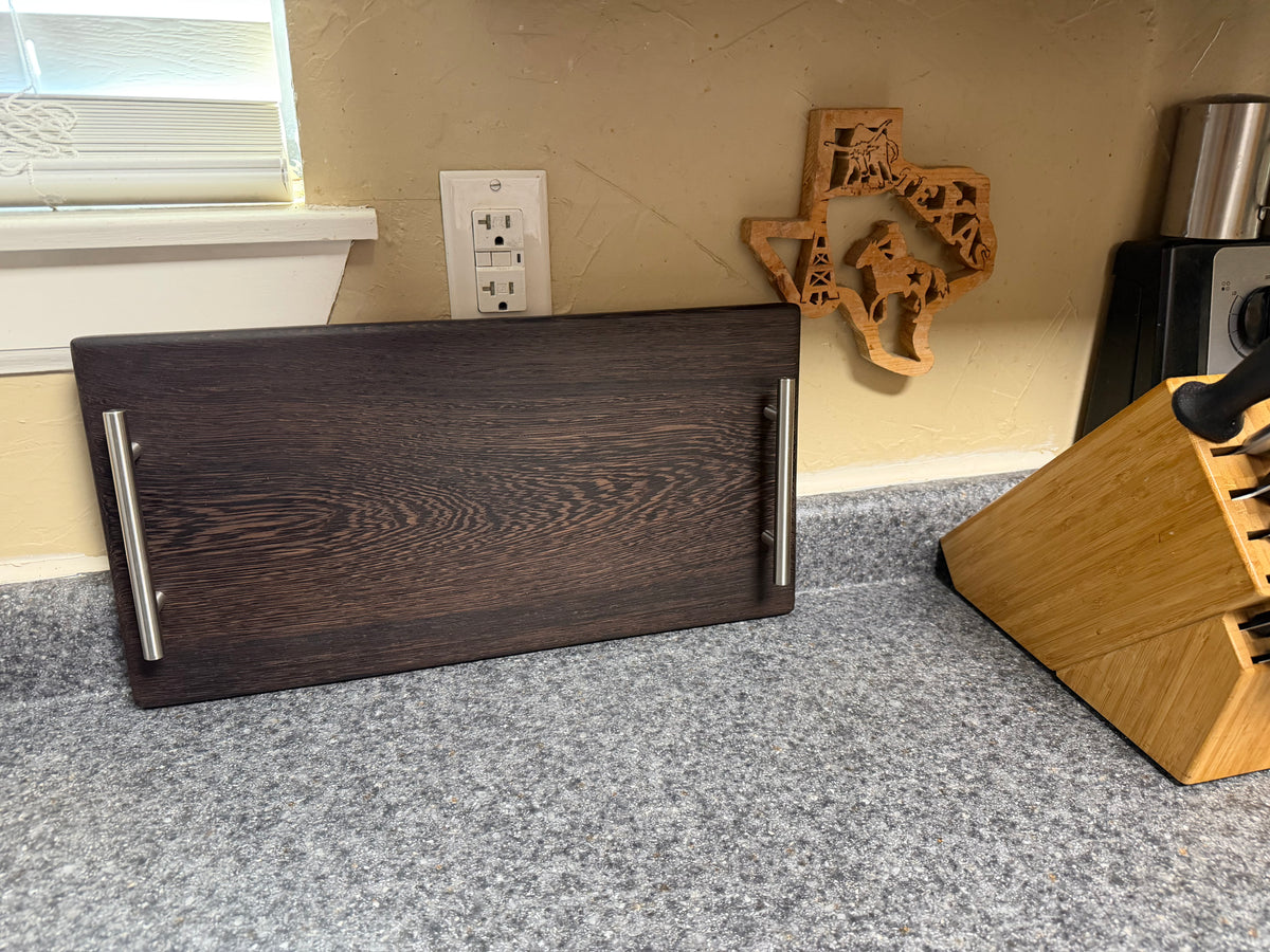 18-1/2"X9-1/2"X15/16" African Wenge Serving Board