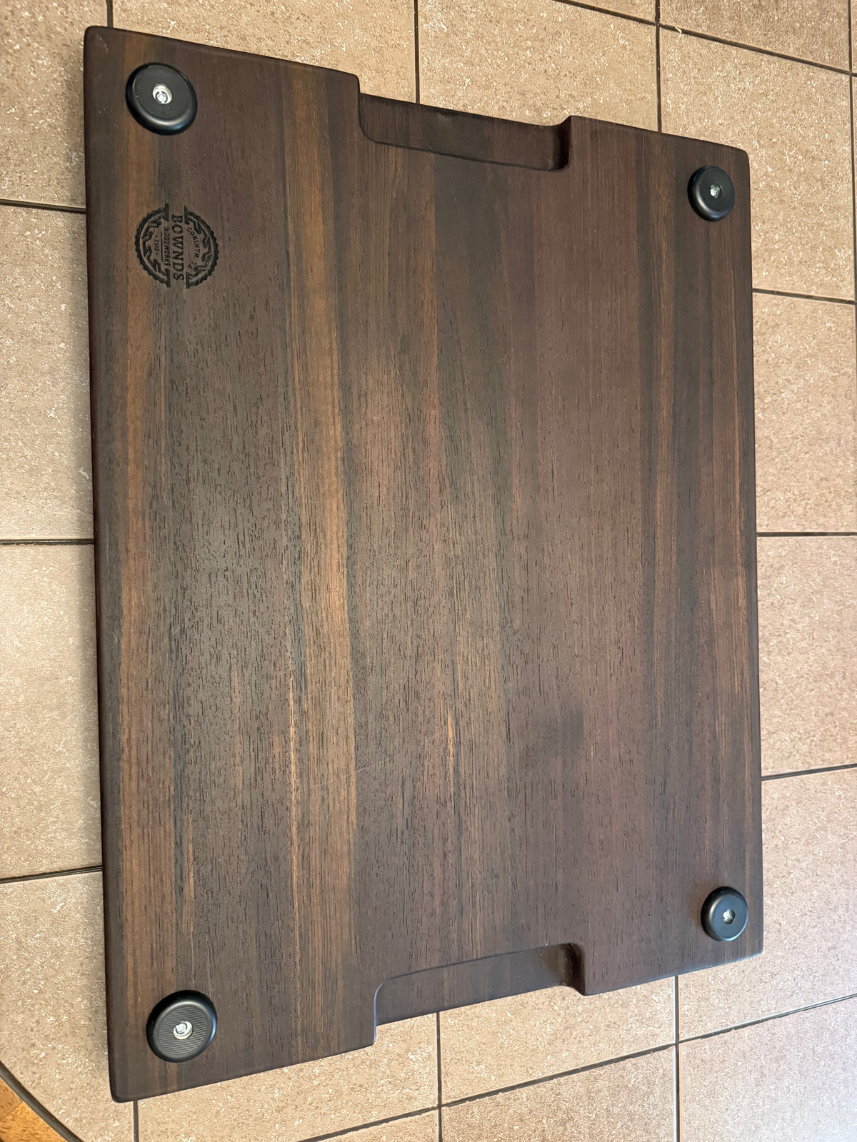 24"X18"X2" Peruvian Walnut Edge Grain Cutting Board w/Juice Groove
