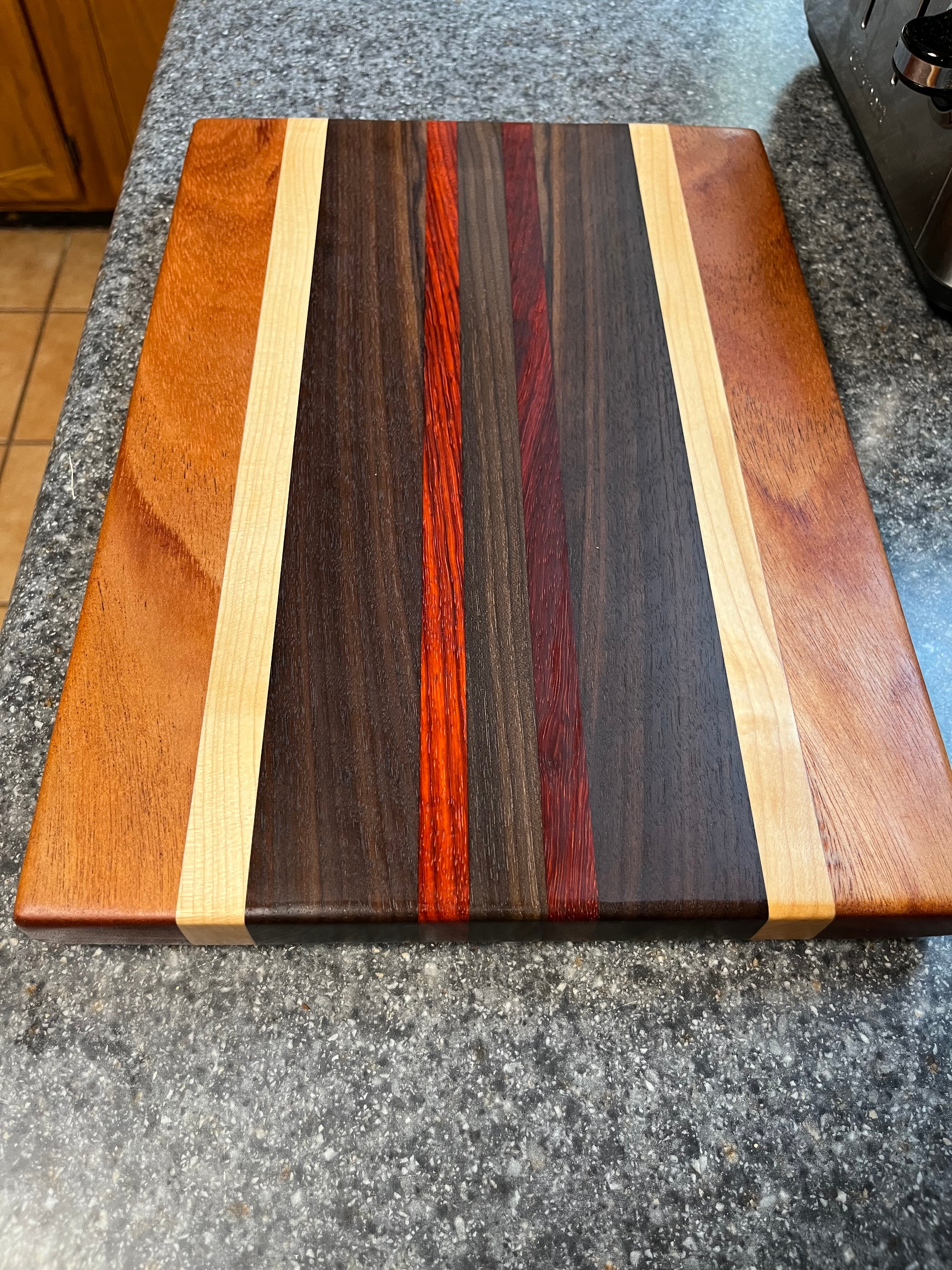 Cheapest Baguette Board made from Maple with Accents of Padauk. 23.5 x 6 x 1