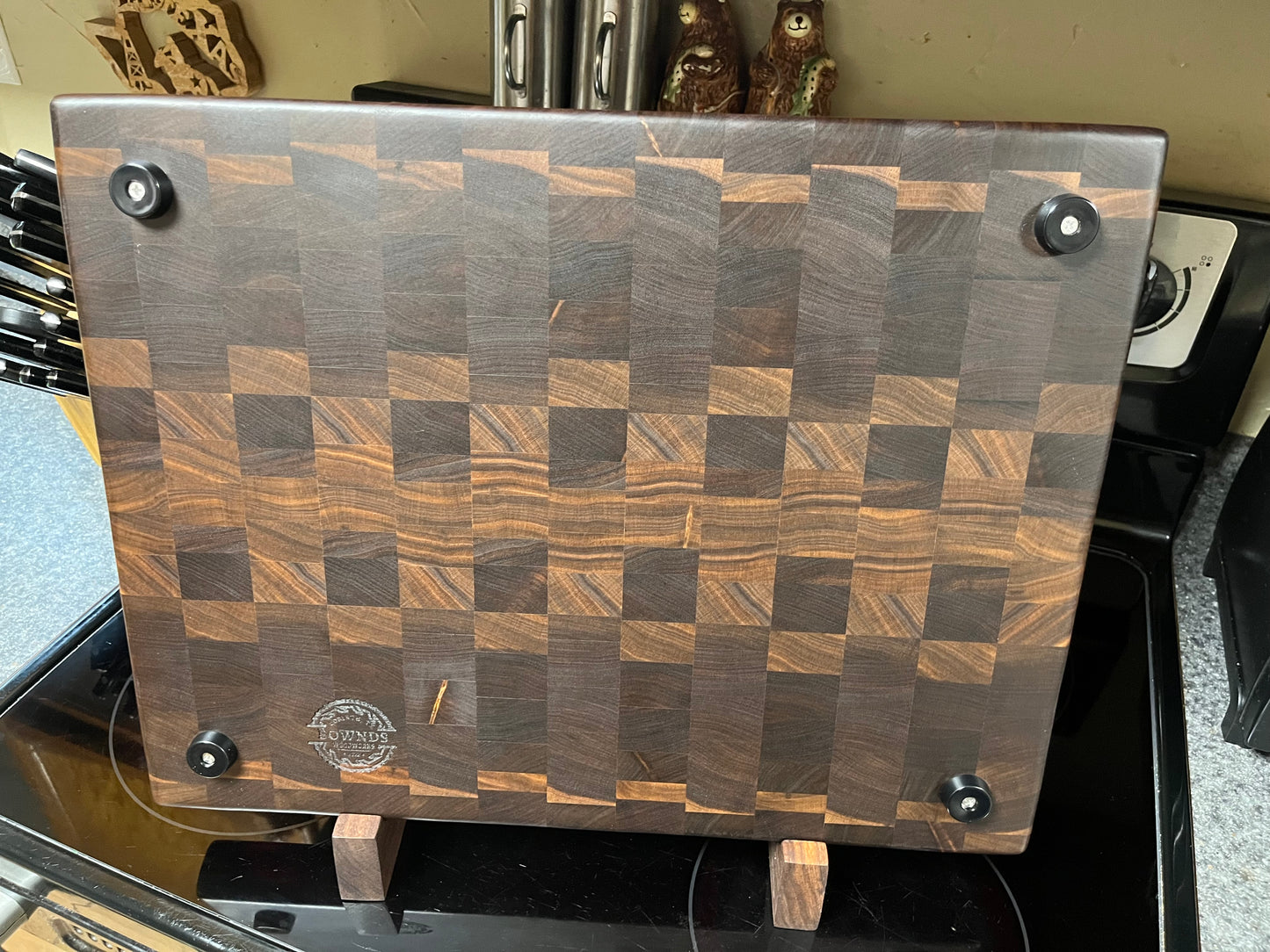 19"X14-5/8"X1-1/2" Walnut End Grain Cutting Board