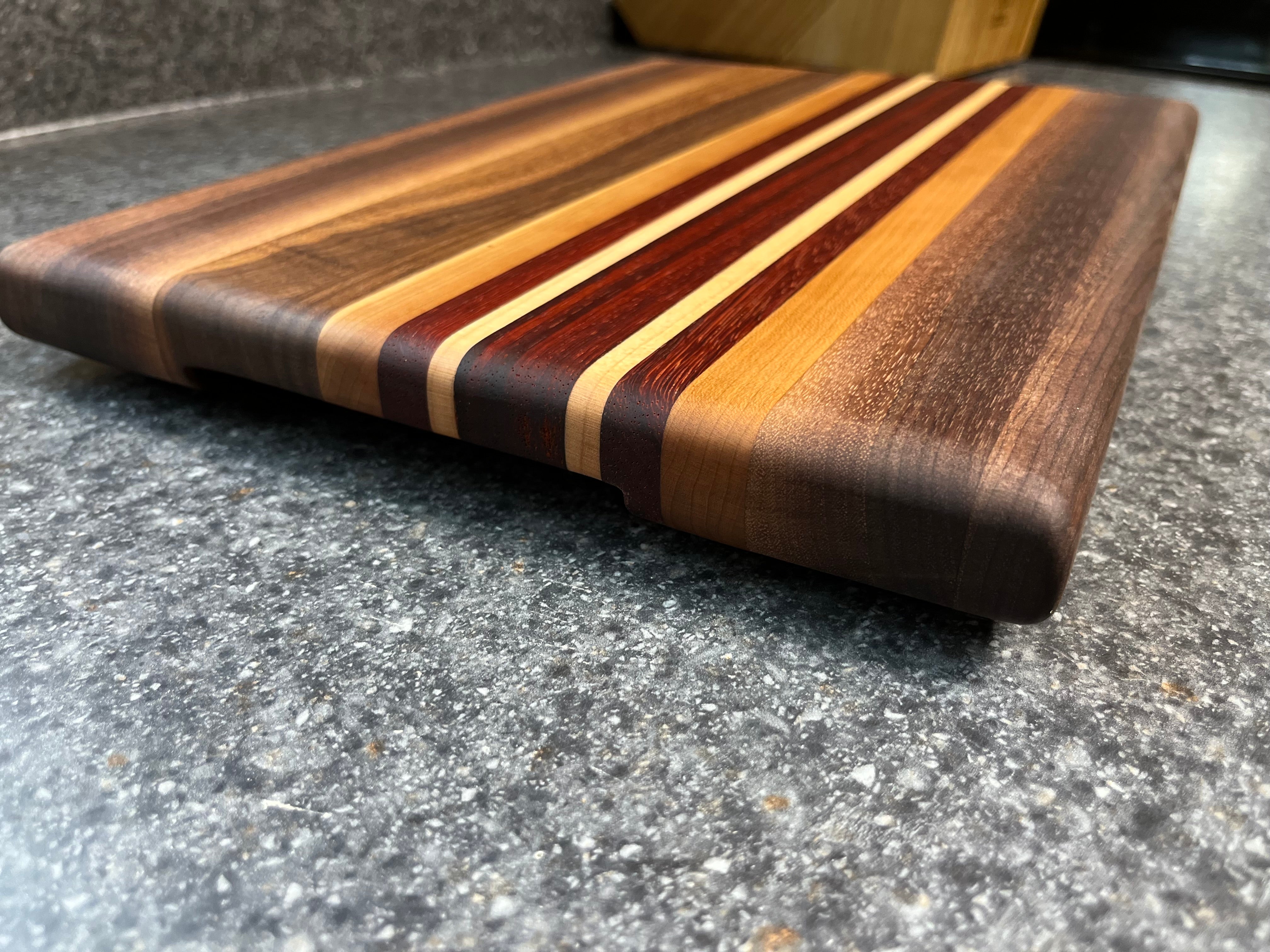 Peruvian Walnut selling & Cherry Cutting Board (10”x20”)