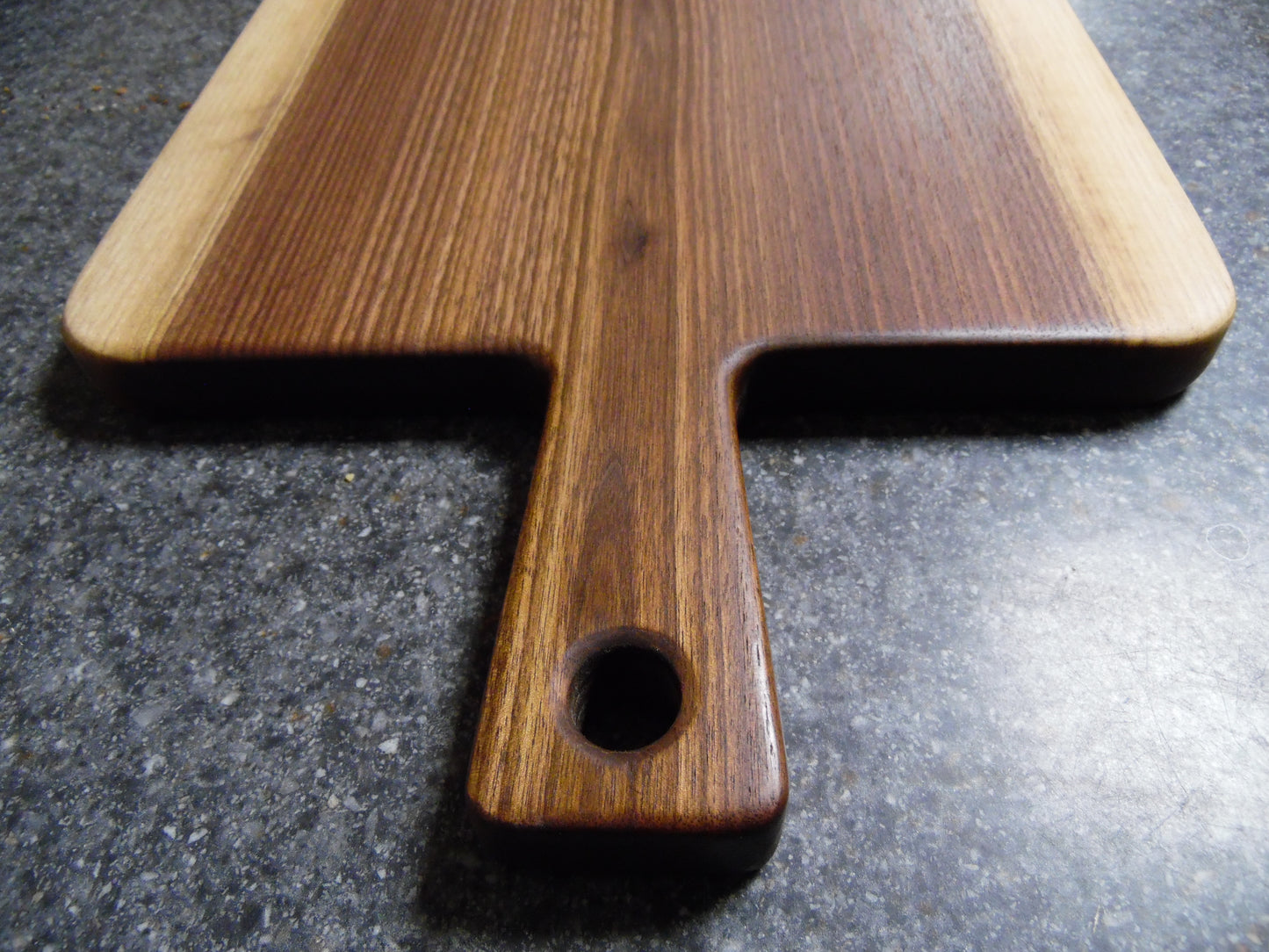 23-3/8"L X 11-3/4"W X 7/8"H Walnut Live Edge Charcuterie Serving Board