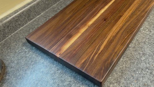 19"X13"X1-1/4"  Handcrafted Walnut Edge Grain Cutting Board